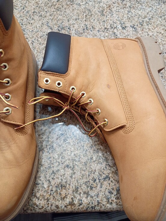 MEN\'S TIMBERLAND WATERPROOF 6 INCH WHEAT COLOR BOOTS SIZE 14 main image 4